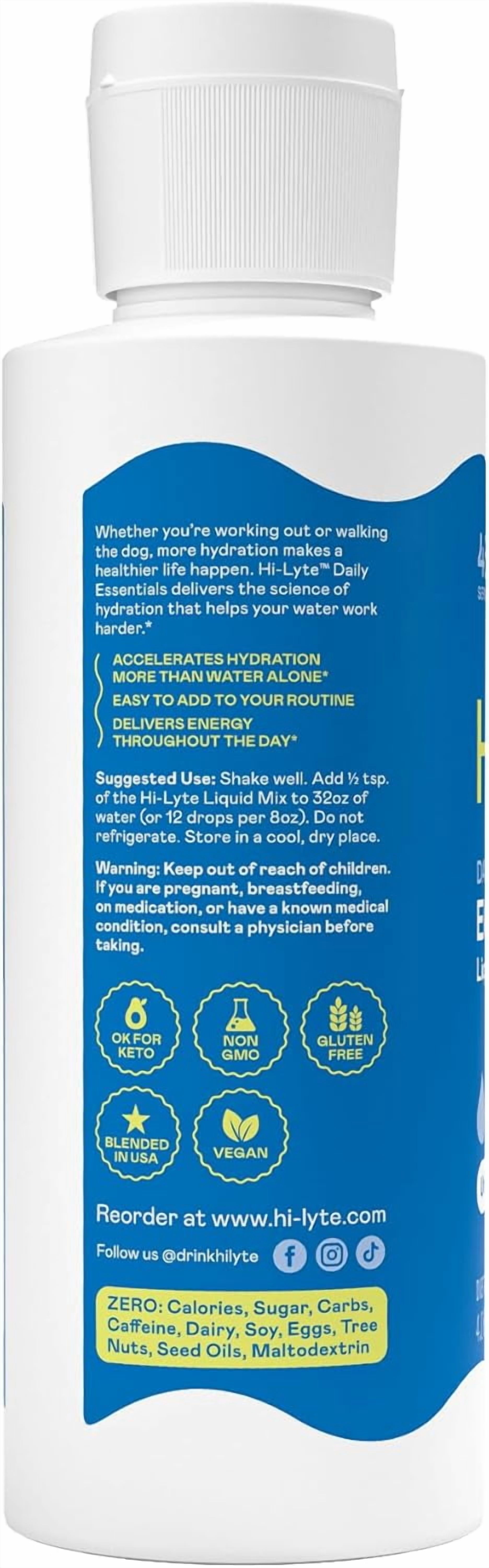 Hi-Lyte Concentrate Unflavored Liquid Electrolyte | 144 Servings