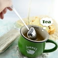 thumbnail image 6 of Kingtowag under $5! Spoons Silverware Good Teaspoons Dessert Spoons, Heart Shaped Stainless Steel Tea Leaf Filter Herbal Spice Infuser Strainer Spoo, Tea Spoons Long Handle, 6 of 9