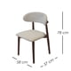 thumbnail image 2 of Ilios Innova | Paquete de 4 Sillas Dinamarca para Comedor, Tapizadas en Lino Español Color Beige con Respaldo Curvo Ergonómico y Estructura de Madera de Caucho Resistente, 2 of 9