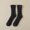 Dark Gray, variant on Non-Shedding Fuzzy Cable Knit Mid-Calf Socks Cozy Winter Warm Crew Stockings for Women Pack of 5