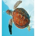 thumbnail image 3 of Ambesonne Turtle Duvet Cover Sets, Sea Animal Caribbean, 2-Queen, Turquoise Cinnamon, 3 of 3