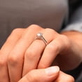thumbnail image 4 of Kalapi Jewel Emerald Cut Moissanite 1.2 Ct Ring - 14K White Gold Plated Moissanite Engagement Ring for Women's - Anniversary Gift for Her - Wedding Ring for Women - Moissanite Ring for Her, 4 of 4