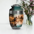 thumbnail image 7 of MUKTIVE Fishing Funeral Large Urns for Adult Male Female Ashes - Fisherman Burial Urn for Human Ashes for Female - Cremation Remains Containers - Sympathy Gifts for Loss (10 Inch), 7 of 7