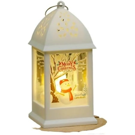 

YW Vintage Mini LED Candle Lights; 10cm Dollhouse Christmas Décor; Small Glowing Square Night Lamp Toy-0810