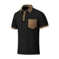 thumbnail image 1 of Camisetas de Manga Larga para Hombre de Algodón Poliéster Cuello Redondo Coincidencia de Color, Camisa de Blusa de Comercio Exterior, 1 of 7
