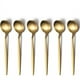 thumbnail image 1 of Cucharillas doradas de 6 piezas, cucharas pequeñas de acero inoxidable, cucharas de té para el hogar, la cocina o el restaurante, aptas para lavavajillas, 1 of 5