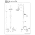 thumbnail image 2 of Kingston Brass CCK2130PX Vintage Wall Mount Shower Combo, Matte Black, 2 of 4