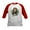 Red/White, variant on CafePress - Mona Lisa Dog Baseball Jersey - Kids Cotton Baseball Jersey, 3/4 Sleeve Shirt
