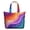 Colorful Tie Dye Pattern, variant on Colorful Tie Dye Pattern Large Weekend Travel Bag, Canvas Overnight Shoulder Bag with Zipper & Pockets, Large Capacity for Travel Work School,22” X 12" X 18"