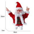 thumbnail image 2 of Claus Musical Cantando Bailando Navidad Santa Claus Juguetes Adorno De Navidad Muñecas Eléctricas Para Niños Vogacara HA042024-01, 2 of 6