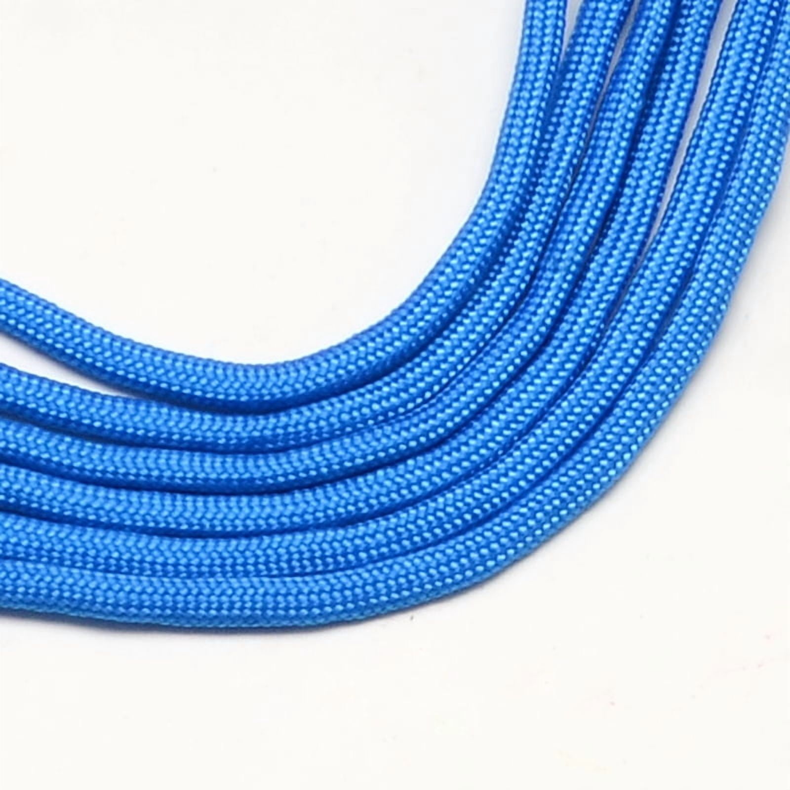1 Bundle 7 Inner Cores Polyester & Spandex Cord Ropes Solid Color for Rope Bracelets Making Dodger Blue 4~5mm 109.36 yards(100m)/bundle 420~500g/bundle