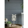 thumbnail image 5 of A&B Home Distressed White Leaf Wooden Statue 6.3" x 3.7" x 16.9", 5 of 5