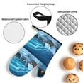 thumbnail image 3 of Sikiie Mountain Cottage In Snow Oven Mitts and Pot Holders, Silicone Oven Gloves, Heat Resistant Oven Mitts 4Pcs Set, 3 of 6