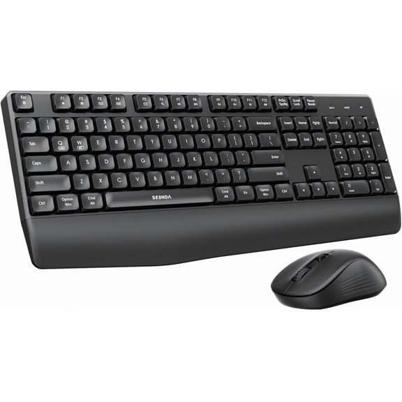 COE200 Wireless Bluetooth Keyboard and Mouse Combo with Wrist Rest