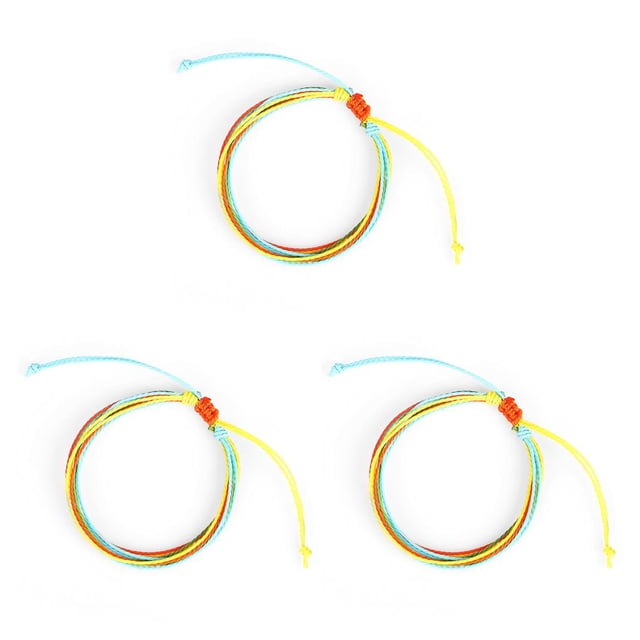 Minnieouse de hilo Joyería estética multicolor para niñas adolescentes Amarillo + azul Type1 NO1