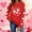 Red, variant on Vetsdori Womens Valentine Sweatshirts Pullover Casual Tops Gifts for Girlfriend, Cute Sweatshirts for Women Love Heart