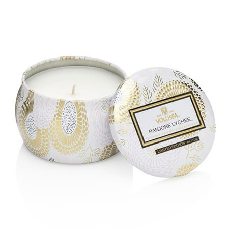 Voluspa Decorative Tin Candle - Voluspa Panjore Lychee Limited Decorative Tin Candle 4 oz