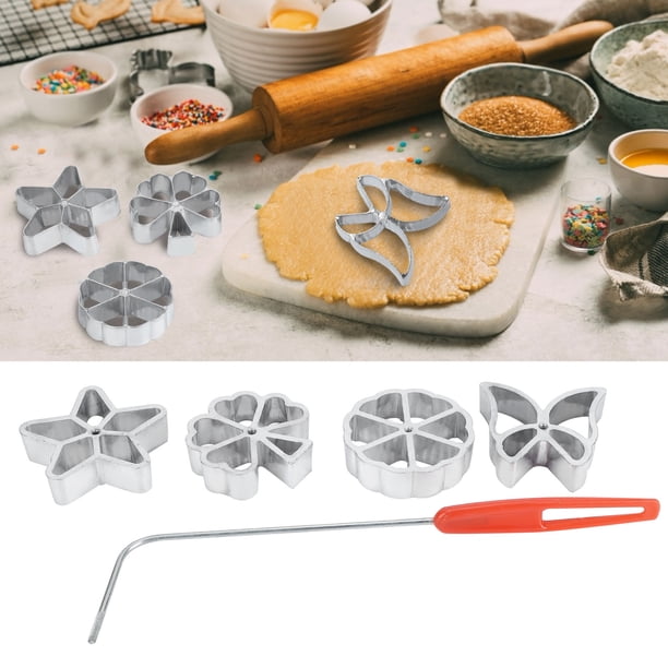 Hornear 4 Piezas De Impresión De Pasteles Moldeo De Pastelería Galleta Postre Fabricante De Gofres Modelo Set Accesorios Para Hornear