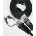 thumbnail image 4 of iMBAPrice Cat6 Flat Ethernet Network Cable, RJ45 Plug - Black, 10 feet, 4 of 6