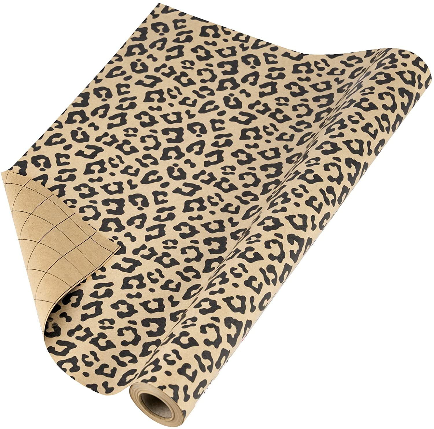 Blank Large Wrapping Paper Roll (5 x 30)-Fancy Leopard Print