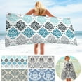 thumbnail image 1 of Fiudx Toalla de Playa de Microfibra, Ligera, Resistente a La Arena, de Secado Rápido, Multiusos para Viajes, Piscina y Senderismo, Compacta y Portátil, Suave y Absorbente, Tamaño 76 X 152 Cm., 1 of 7