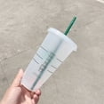 thumbnail image 5 of Innovative Temperature-Sensitive PP Plastic Color-Changing Cup with Built-in Straw – Durable, Compact & Stylish Transparent Tumbler for Cold Drinks, Travel, Outdoor Activities, Business Meetings &, 5 of 5