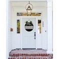 thumbnail image 2 of Always Say A Prayer Front Door Sign Funny Wreaths Hanging Wooden Plaque Decoration Round Rustic Wood Farmhouse Porch Decor for Home Front Door Decor, 12 x 12 Inch, 2 of 5