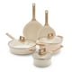 thumbnail image 1 of GreenLife - Juego de utensilios de cocina antiadherentes de cerámica de 8 piezas, apto para inducción, no tóxicos, sin PFAS, apto para lavaplatos, juego de cocina, olla de almacenamiento, cacerolas y, 1 of 5