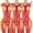 Red-3PS, variant on Black Fishnet Lingerie for Women Sheer Open Type Bodysuit Mesh Bodystocking Seductive Chemise Nightdress One Size