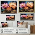 thumbnail image 4 of Designart "Expressive Vitality Of Lotus I" Lotus Floater Framed Wall Art Living Room, 4 of 5