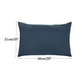 thumbnail image 4 of Unique Bargains Pillow Covers 2-Pack Microfiber Rectangular Pillowcases Navy Blue Standard, 4 of 8