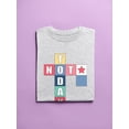 thumbnail image 3 of Not Today Crossword Design T-Shirt Women -Image by Shutterstock, Female Medium, 3 of 4