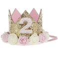 thumbnail image 1 of Gorro Con Purpurina Para Baby Shower, 1Er Cumpleaños, Fieltro, Corona De Cumpleaños, Sombreros De Cumpleaños, Fiesta De Cumpleaños, Suministros De Decoración, Accesorios Para Fotos De Bebé (1º) Muyoka Hogar, 1 of 7