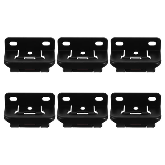 PAMINGONO 6Pcs Black Cabinet Soft Close Hinges Concealed Self Closing Hardware for Doors