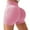 Pink, variant on Women's 1 Packs Workout Gym Shorts High Waisted Butt Lifting Scrunch Butt Seamless Booty Shorts Pink XS