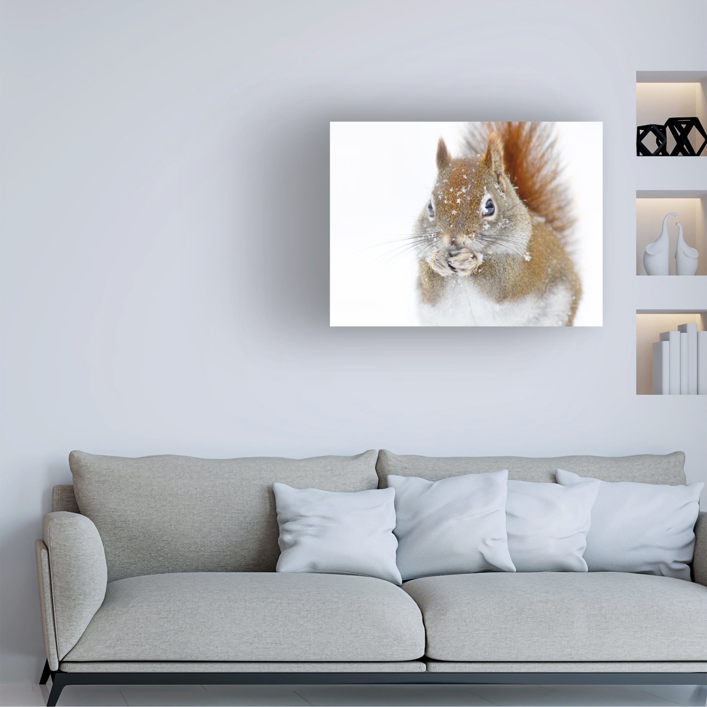 Mircea Costina 'Christmas Squirrel' Canvas Art