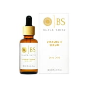 Black Shine Vitamin C Serum with Hyaluronic Acid, Brightening Serum For Face with%20 Vitamin C