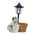 thumbnail image 1 of Lámpara solar para exteriores, diseño de perro de granja, farol, estatua decorativa de resina, decoración de jardín para regalo, patio, césped, porche, 1 of 8
