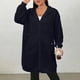 thumbnail image 5 of HongQid Women's Zip Up Hoodies Long Sleeve Long Tunic Sweatshirts Oversized Casual Waffle Fall Jacket Coat with Pocket, 5 of 5