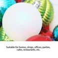 thumbnail image 2 of Naiovety Paquete de 24 bolas de Navidad para colgar en la decoración de fiestas, adornos para interiores y exteriores, colgante decorativo para Kits de decoración para fiestas Rojo Plata Blanco, 2 of 6
