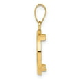 thumbnail image 2 of 14k Yellow Gold Diamond Cut Prong Setting Coin Bezel Pendant Mounting - Fits 16mm, 2 of 4