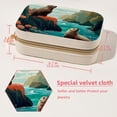 thumbnail image 5 of Sea Lion Velvet Portable Storage Box with Removable Compartment – Jewelry Display, Earring Holder, Necklace Holder – Great Gift, 5 of 7