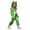 Green%GC100, variant on Girls Alien Dress Up Fashion Metallic Romper Jumpsuit With Headwear Outfits Funny Stage Performance Clothes Set