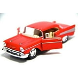 5" Kinsmart 1957 Chevrolet Bel Air Diecast Model Toy Car 1:40 Chevy Red