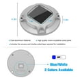 thumbnail image 3 of Solar Driveway Lights Dock Marine Lights 8-Pack,2 Colors in 1,Outdoor LED Deck Lights,Solar Powered Waterproof Driveway Marker Lights for Warning Step Wireless Sidewalk Pathway (White/Blue), 3 of 4