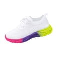 thumbnail image 2 of Womens Slip On Sneakers Breathable Shoes Womens Walking Shoes Gym Shoes Women Walking Shoes Womens Running Tennis Shoes Sole Lightweight Sneakers Breathable Arch Support Running Gym Shoes White 9, 2 of 5