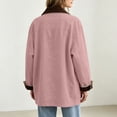 thumbnail image 3 of JOANKDMI Fall Jackets Women Corduroy Lapel Button Down Chore Barn Jacket Lightweight Casual Long Sleeve Winter Outerwear with Pockets, 3 of 9