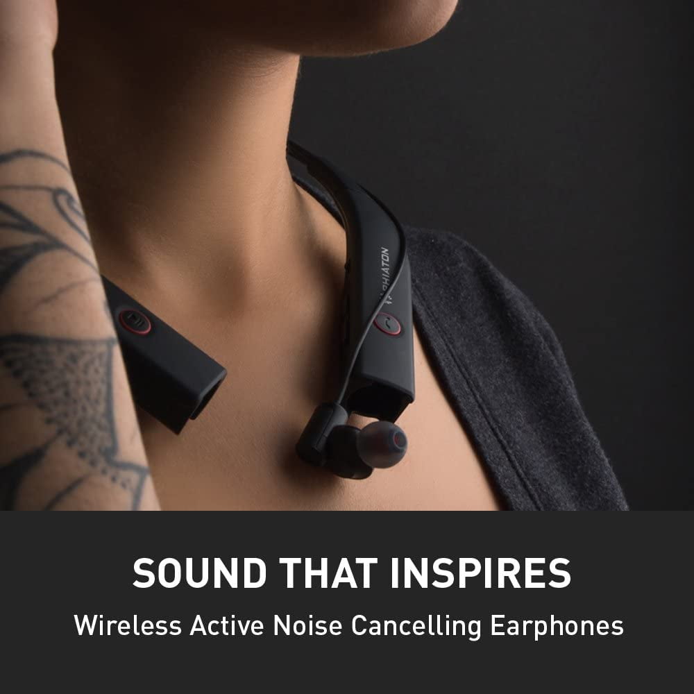 phiaton bt 100 nc wireless and active noise canceling earbuds