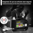 thumbnail image 3 of "2pcs Alarma Impermeable Moto Bicicleta Freno Disco Candado Belug, Negro ", 3 of 5