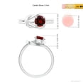 thumbnail image 4 of ANGARA Natural Solitaire 1 ct Garnet Infinity Knot Ring in 925 Sterling Silver for Women (Size-6mm) | January Birthstone, Birthday, Anniversary, Jewelry Gift for Women | Natural Garnet Ring, 4 of 10
